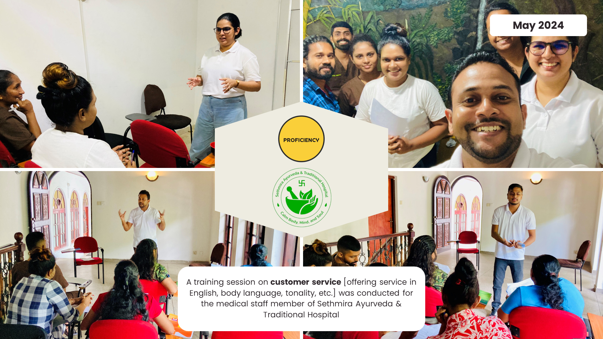 A training on how to provide better customer service for the international clients